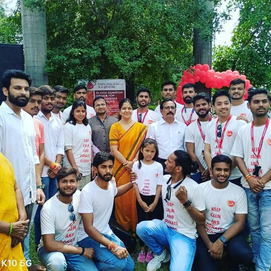 Indore NGO blood donation camp with ISWF volunteers